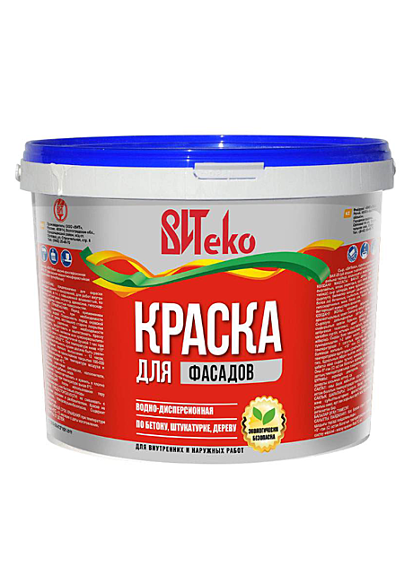 Краска фасадная ВИТЕКО супербелая (13кг)