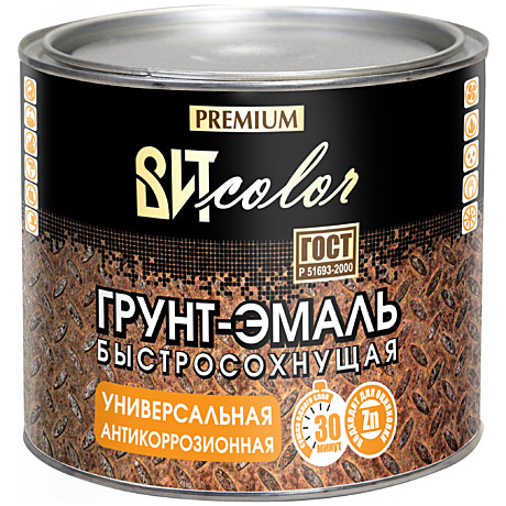 Грунт-эмаль быстросохнущая универс. белый RAL9003 ВИТ КОЛОР (1,8кг)