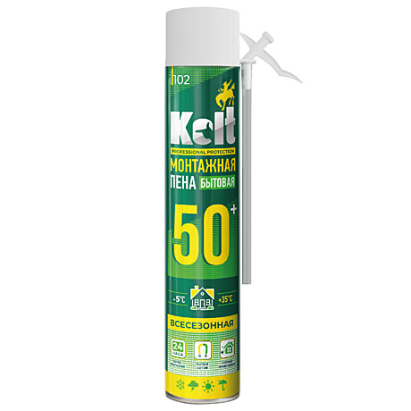 Монтажная пена KOLT 50 бытовая всесезонная (750г)