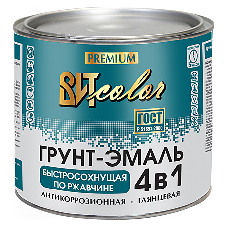 Грунт-эмаль 4в1 быстросохн. по ржав. ВИТ КОЛОР вишня (1,8кг)