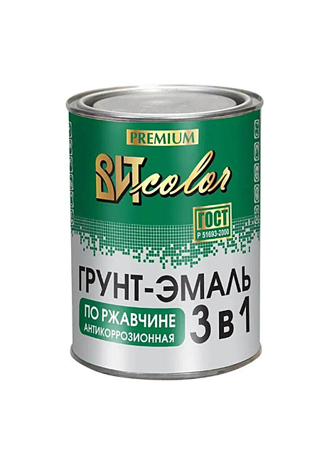 Грунт-эмаль по ржавчине 3в1 ВИТ КОЛОР серый (0,8кг)