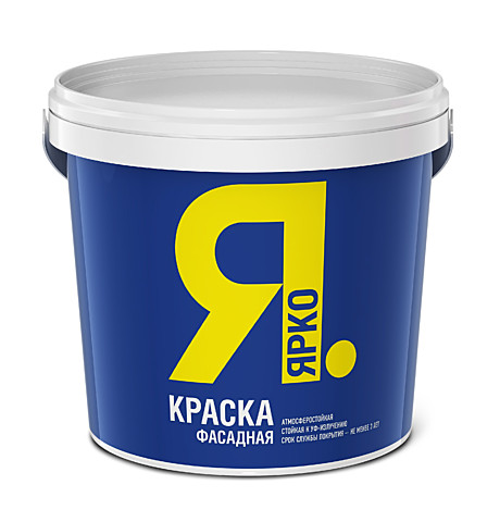 Краска фасадная белая ЯРКО (1,3кг)