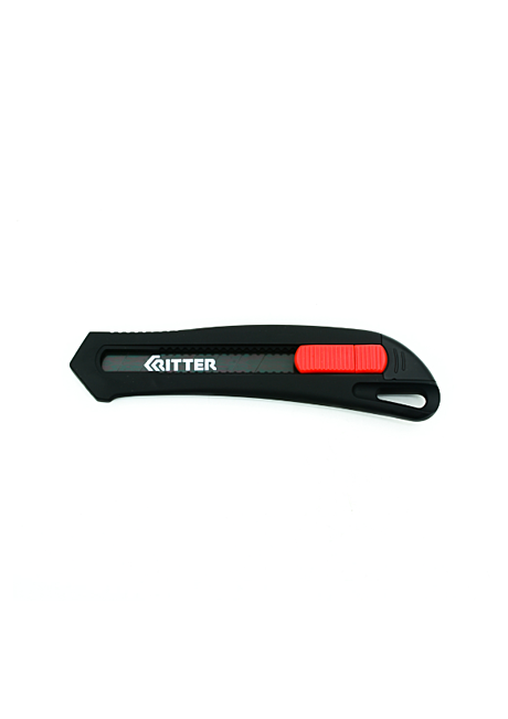 Нож Ritter Eco с выдвижными лезвиями 18мм (сталь SK2 Black) ABS пластик Soft-touch
