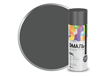 Эмаль аэрозольная Лакра RAL 7004 светло-серый (520мл)