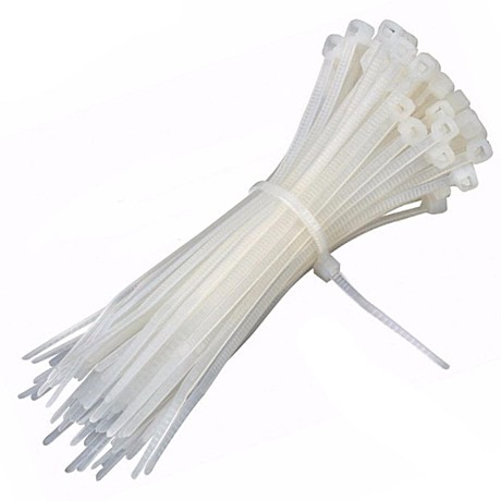 Хомут кабельный белый 4(3,6)*200 (100шт.)
