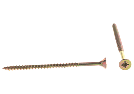 Саморез универсальный 5,0*80 желтый цинк, конт. (150шт.)