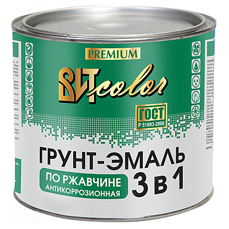 Грунт-эмаль 3в1 ВИТ КОЛОР красно-коричневый (2,6кг)