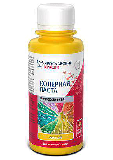 Паста колерная универсальная желтый ЯК (100мл)
