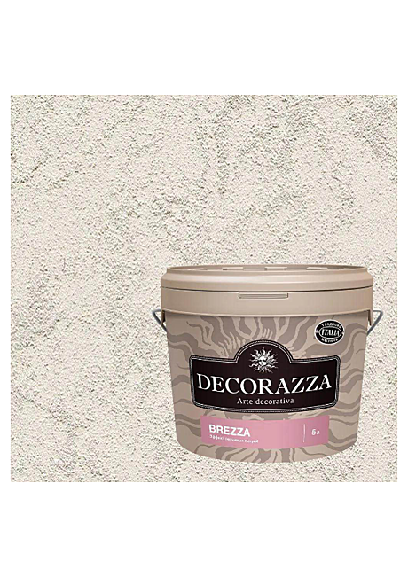Декоративная краска с эффектом песчаных вихрей матовая DECORAZZA BREZZA (5л)